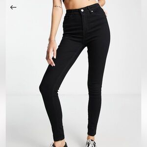 ASOS TALL High Rise Black Women's Jeans